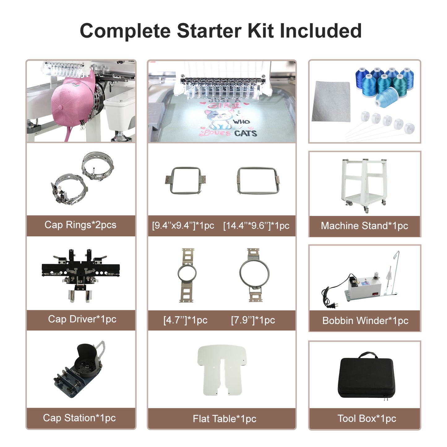 Fokuse brand FKS-1001 Commercial Embroidery Machine
