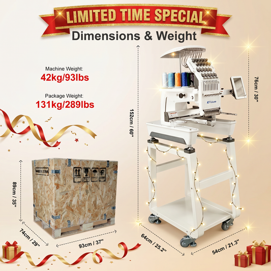 Fokuse brand FKS-1001 Commercial Embroidery Machine